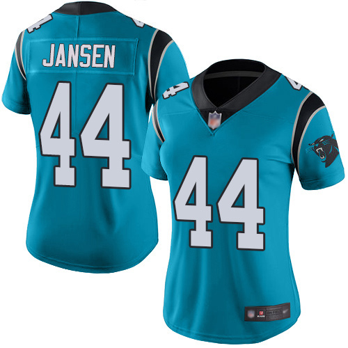 Carolina Panthers Limited Blue Women J.J. Jansen Jersey NFL Football #44 Rush Vapor Untouchable